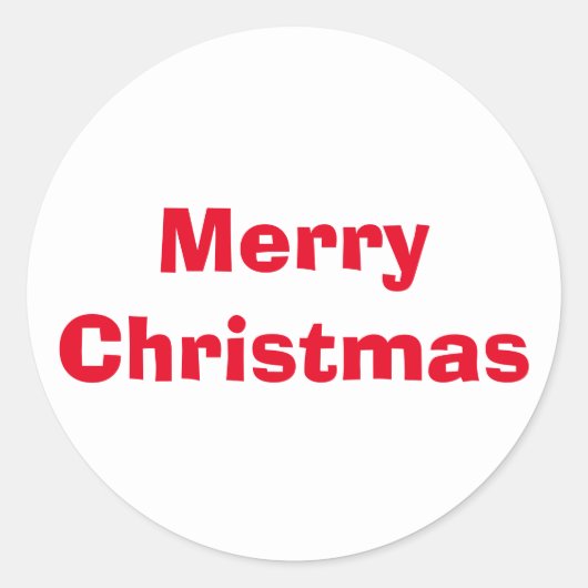 Sticker rouge blanc de la boîte de Noël par Janz (Devant)