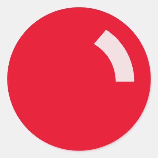 Sticker rouge brillant de Noël (Devant)