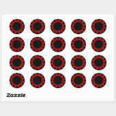 Sticker rouge Cog (Feuille)