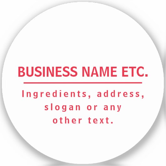 Sticker Rouge et blanc polyvalent (Recto)