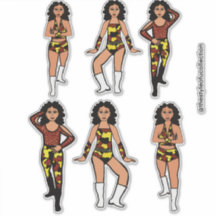 Rouge Jaune Camo Argent Danseur #2