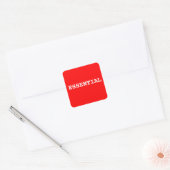 Sticker Rouge Qui Dit Essentiel (Enveloppe)