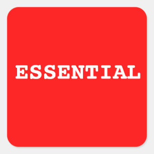 Sticker Rouge Qui Dit Essentiel