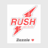 Sticker Rouge Rush (Feuille)