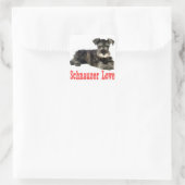 Sticker rouge Schnauzer Chien Chien Miniature Love (Sac)