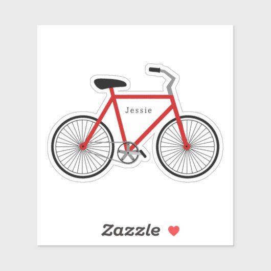 Sticker Rouge vélo (Feuille)