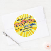 Sticker Round DeFox (Enveloppe)