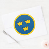 Sticker Roundel de l'armée de l'air suédoise (Enveloppe)