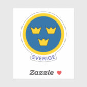 Sticker Roundel of Sweden (Feuille)