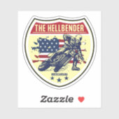 Sticker Route 28 Moto de Caroline du Nord (Feuille)