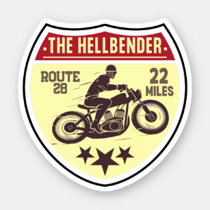 Sticker Route 28 Moto de Caroline du Nord