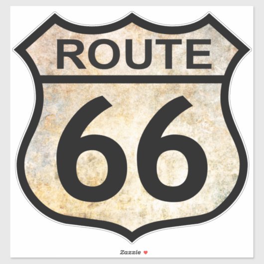 Sticker Route 66 (Feuille)