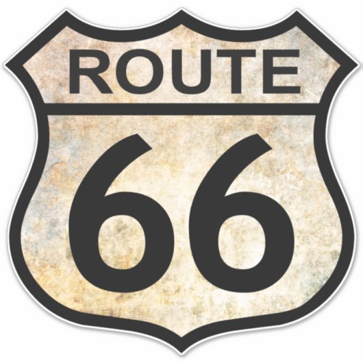 Sticker Route 66 (Devant)