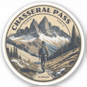 Sticker Route alpine du col de Chasseral : voyage en Suiss