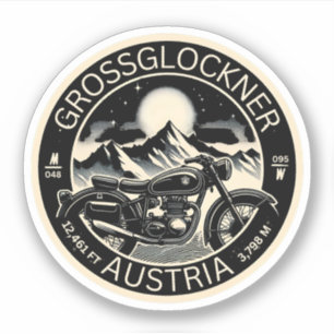 Sticker Route alpine élevée du Grossglockner Alpes autrich