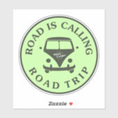 Sticker Route appelle Road trip (Feuille)