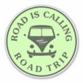 Sticker Route appelle Road trip (Devant)