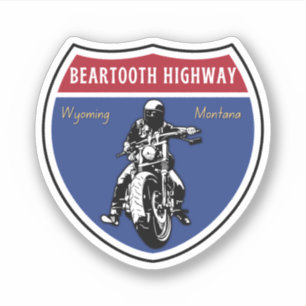 Sticker Route Beartooth Highwayus 212 Montana-Wyoming