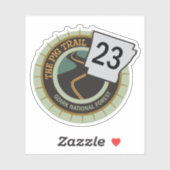 Sticker Route de moto Pig Trail 23 Arkansas (Feuille)