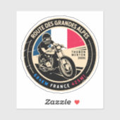 Sticker Route des Grandes Alpes | France | Motorcycle (Feuille)