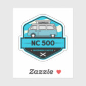 Sticker Route du 500 carvan de la côte nord de l'Écosse (Feuille)