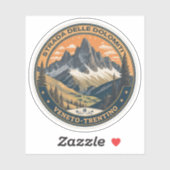 Sticker Route nationale 48 des Dolomites (Feuille)