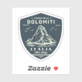 Sticker Route nationale 48 des Dolomites (Feuille)