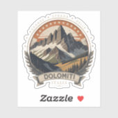 Sticker Route nationale 48 des Dolomites (Feuille)