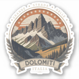 Sticker Route nationale 48 des Dolomites