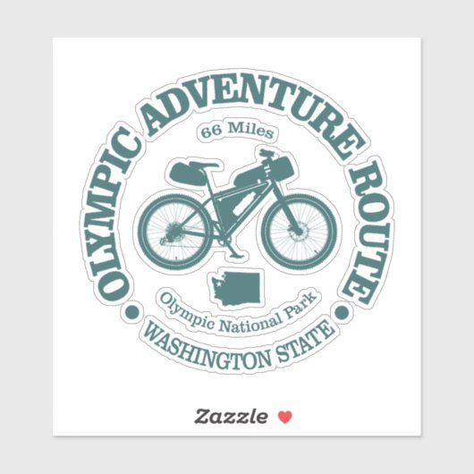 Sticker Route olympique d'aventure (cyclisme) (Feuille)
