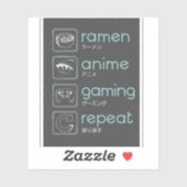 STICKER ROUTINE ANIME ET JEU (Feuille)