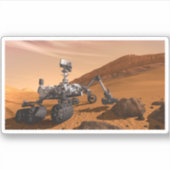 Sticker Rover Curiosity Du Laboratoire Scientifique Mars. (Devant)