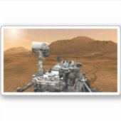 Sticker Rover Curiosity Du Laboratoire Scientifique Mars.  (Devant)