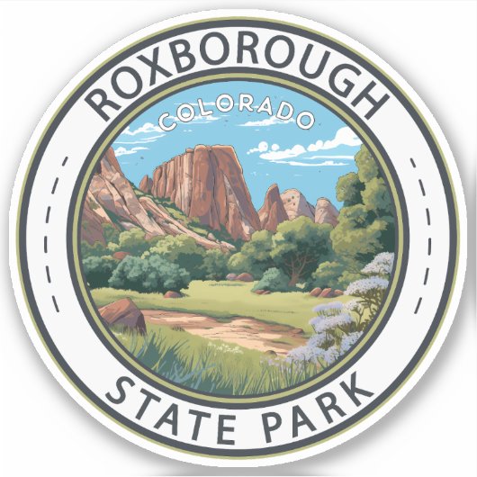 Sticker Roxborough State Park Badge du Colorado (Devant)