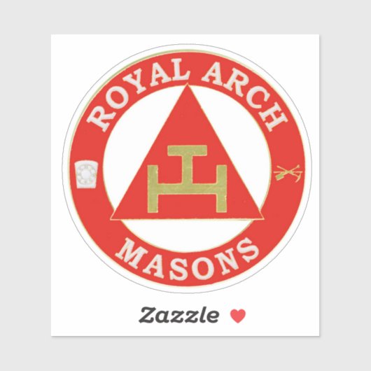 Sticker Royal Arch Mason (Feuille)