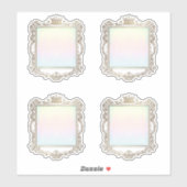 Sticker Royal Fairytale Frame Custom-Cut Vinyl (Feuille)