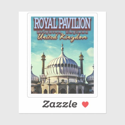 STICKER ROYAL PAVILION - BRIGHTON ANGLETERRE - ROYAUME-UNI (Feuille)