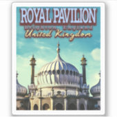 STICKER ROYAL PAVILION - BRIGHTON ANGLETERRE - ROYAUME-UNI (Devant)