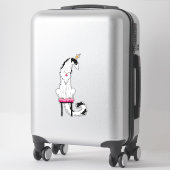 Sticker Royal Tri Borzoi Die Cut Vinyl (Sur valise)