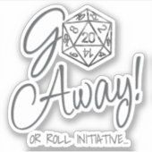 Sticker RPG Crit AF | Retro Tabletop PnP Roleplayer Dice (Devant)