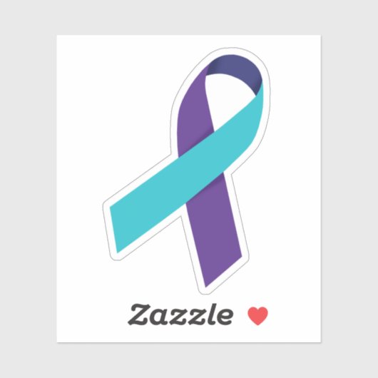 Sticker Ruban de prévention du suicide (Feuille)