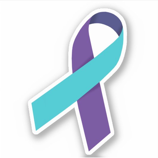 Sticker Ruban de prévention du suicide (Devant)
