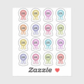 Sticker Ruban de récompense pour la réalisation d'objectif (Feuille)