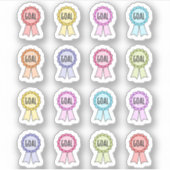Sticker Ruban de récompense pour la réalisation d'objectif (Devant)