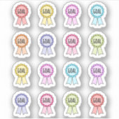 Sticker Ruban de Récompense pour Objectif de Réalisation d (Devant)