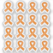 Sticker Ruban de sensibilisation au cancer du rein et à la (Devant)