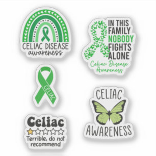Sticker Ruban de sensibilisation aux maladies coeliaques, 