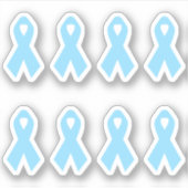 Sticker Ruban de sensibilisation bleu clair (Devant)