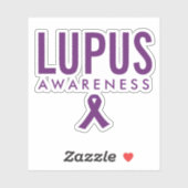Sticker Ruban de sensibilisation Lupus pourpre (Feuille)