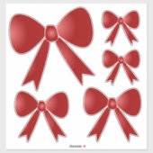 Sticker Ruban - Rouge (Feuille)